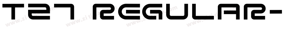t27 Regular字体转换